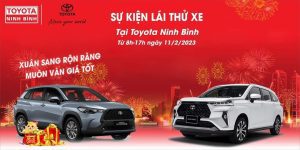 sự kiện lái thử xe tại toyota ninh bình tháng 2